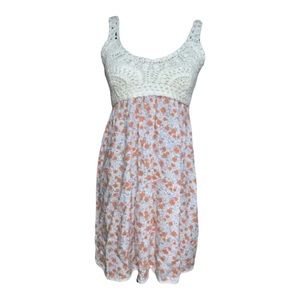 NWT Jessica Simpson Crochet Dress Floral Sz XS